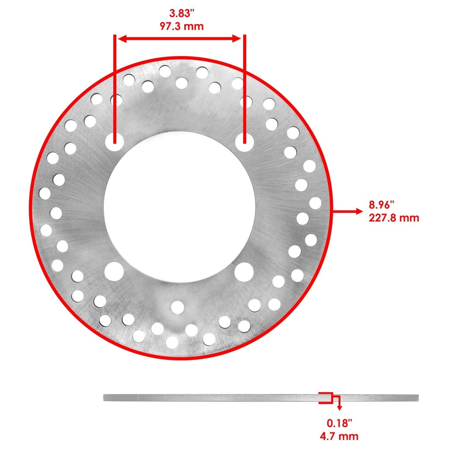 Brake Discs w/Pads & Bolt  For Polaris Ranger 1000 XP 1000 Crew XP 1000 18-2025