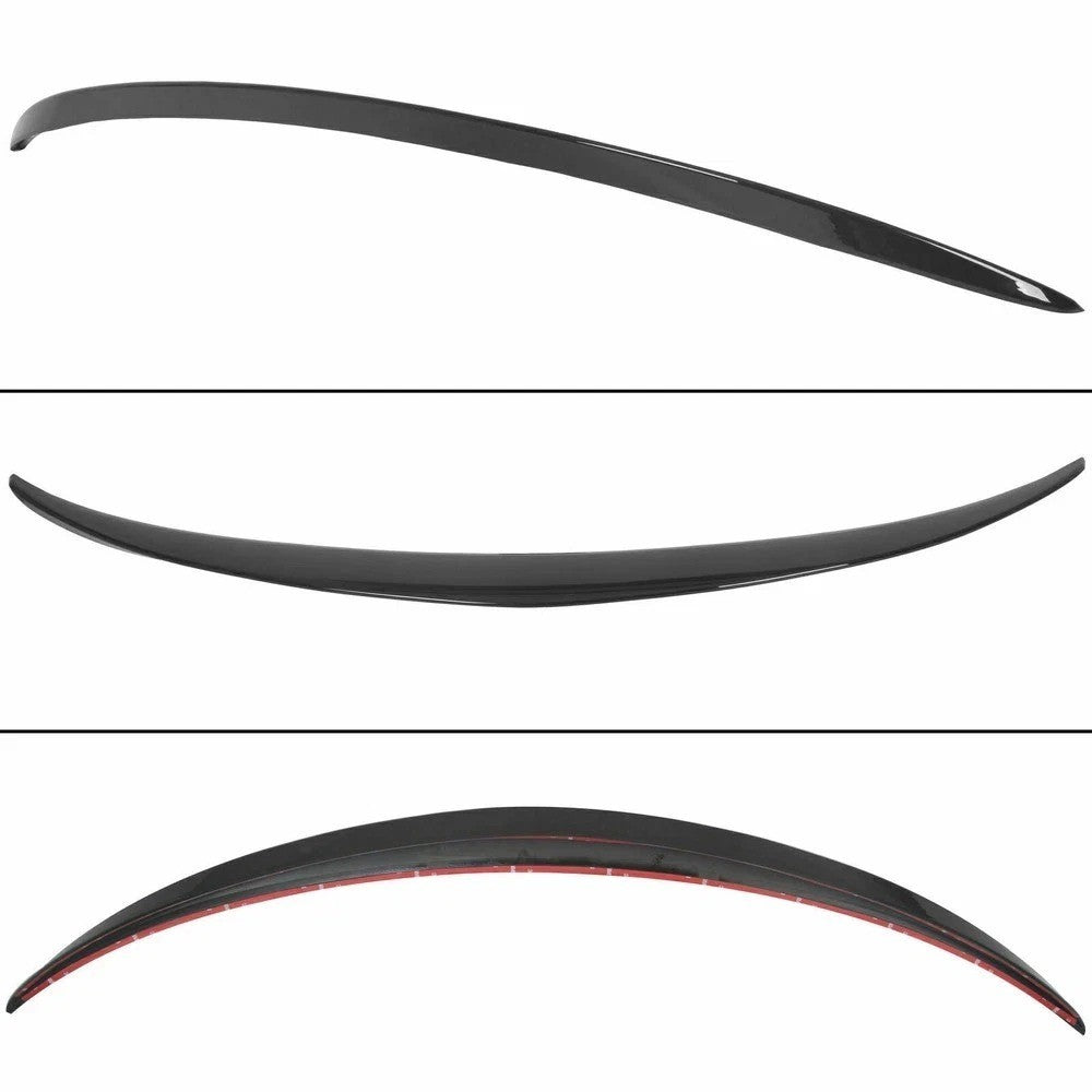 Rear Trunk Spoiler Lip For 2015-21 Mercedes W205 C200 C300 Gloss Black AMG Style