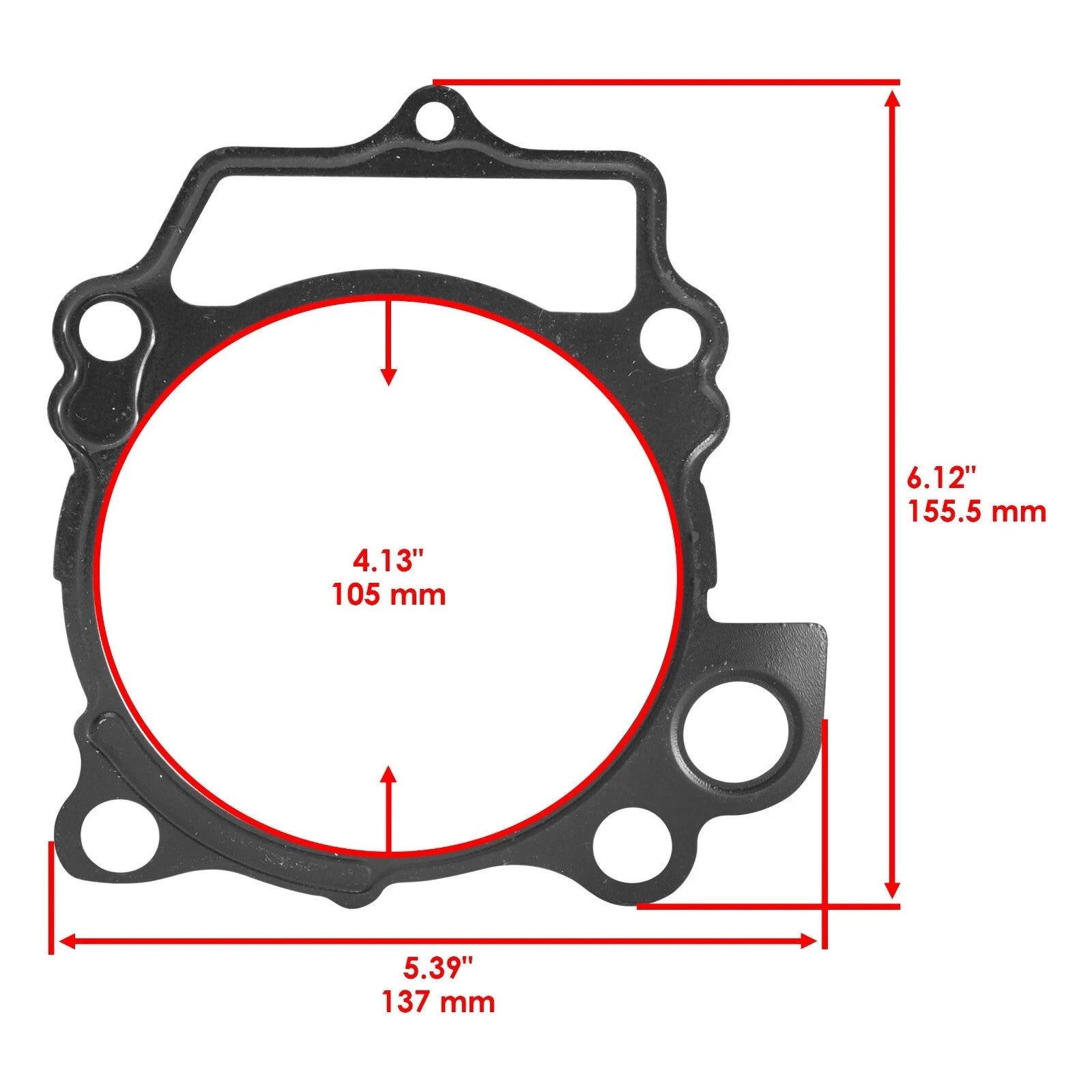 Cylinder Intake Exhaust Gasket Valve Kit for Yamaha YZ450F 2006 2007 2008 2009