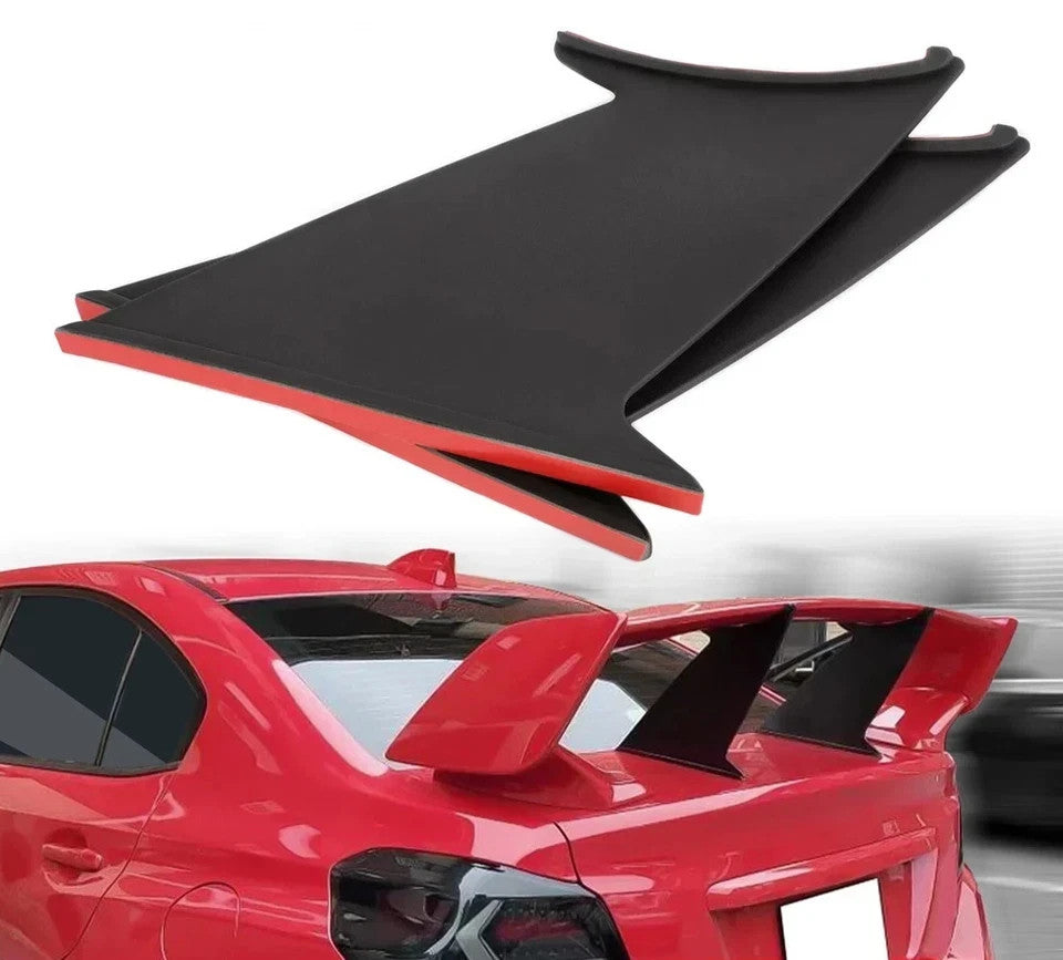 HECASA 2PCS Spoiler Wing Stabilizer Fit For Subaru WRX STi Sedan 2015-2021