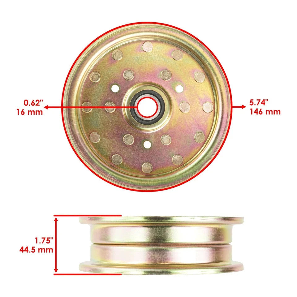 48" Deck Spindle Pulley & Blade Belt For Husqvarna CZ4815 CZ4817 587125201