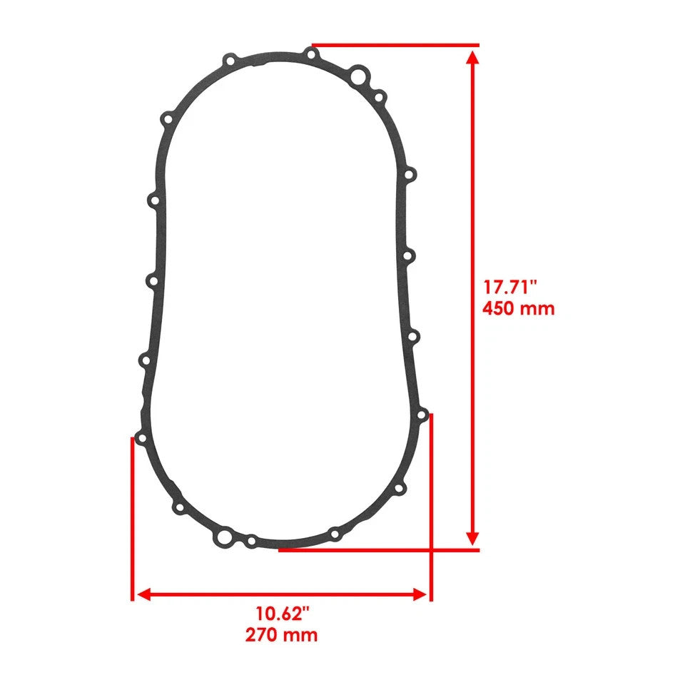 for Suzuki LT-A500F LTA500F Quadmaster 500 4X4 2000-2001 V Belt Cover Gasket