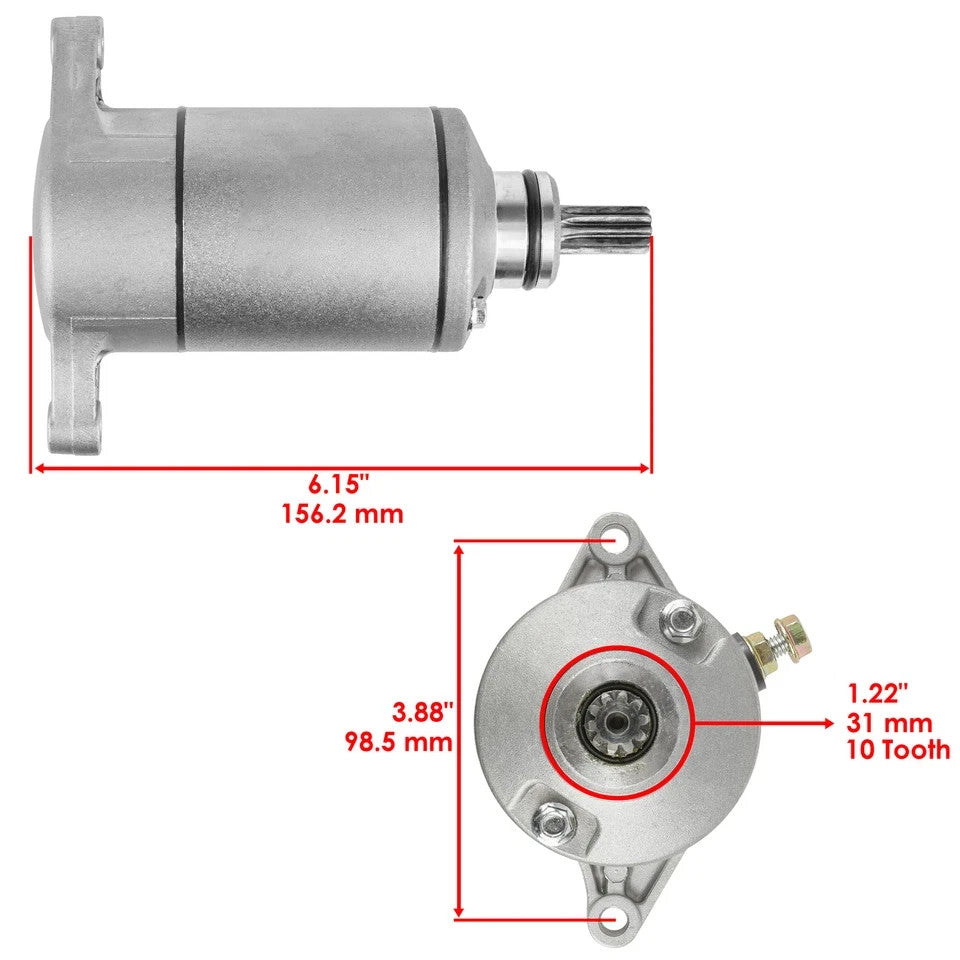 Starter & Solenoid Relay for Suzuki LT-4WD Lt4WD Quadrunner 1987-1998 Atv