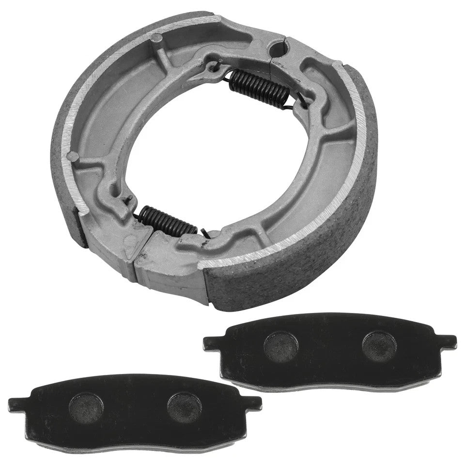 for Yamaha Tt350 Acier Tt 350 1986-1993 Front Brake Pads & Rear Brake Shoes
