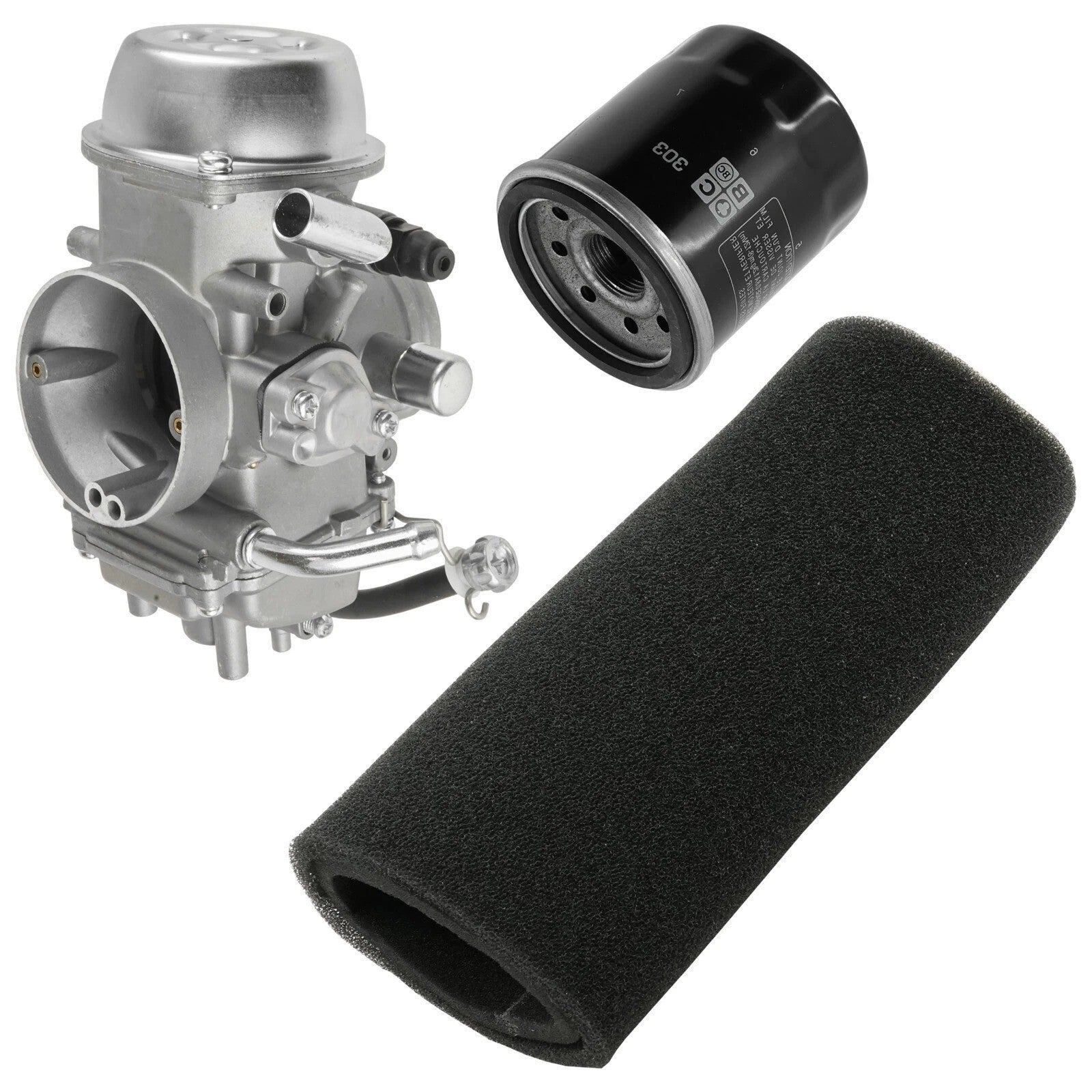 Carburetor w/Air & Oil Filters For Yamaha Grizzly 660 YFM660 4x4 2002-2006