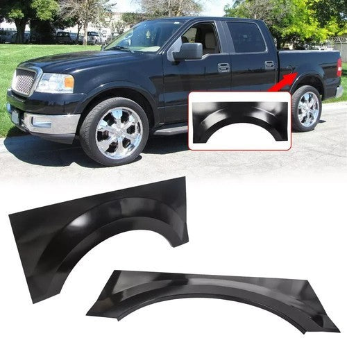 HECASA Rear Upper Wheel Arch Repair Panels Crew Cab Pair For 2004-2008 Ford F150