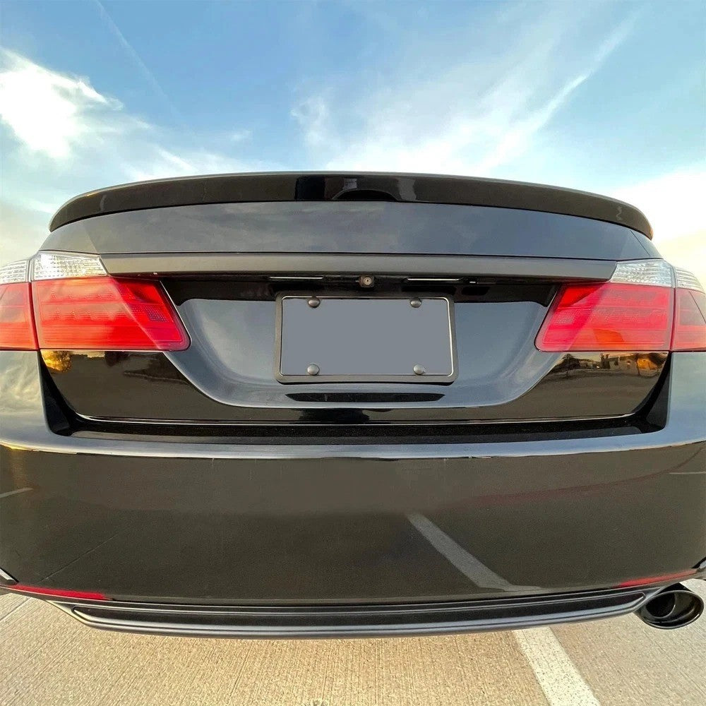 HECASA For 2013-2017 Honda Accord 4DR Sedan Glossy Black Trunk Spoiler Lid Wing