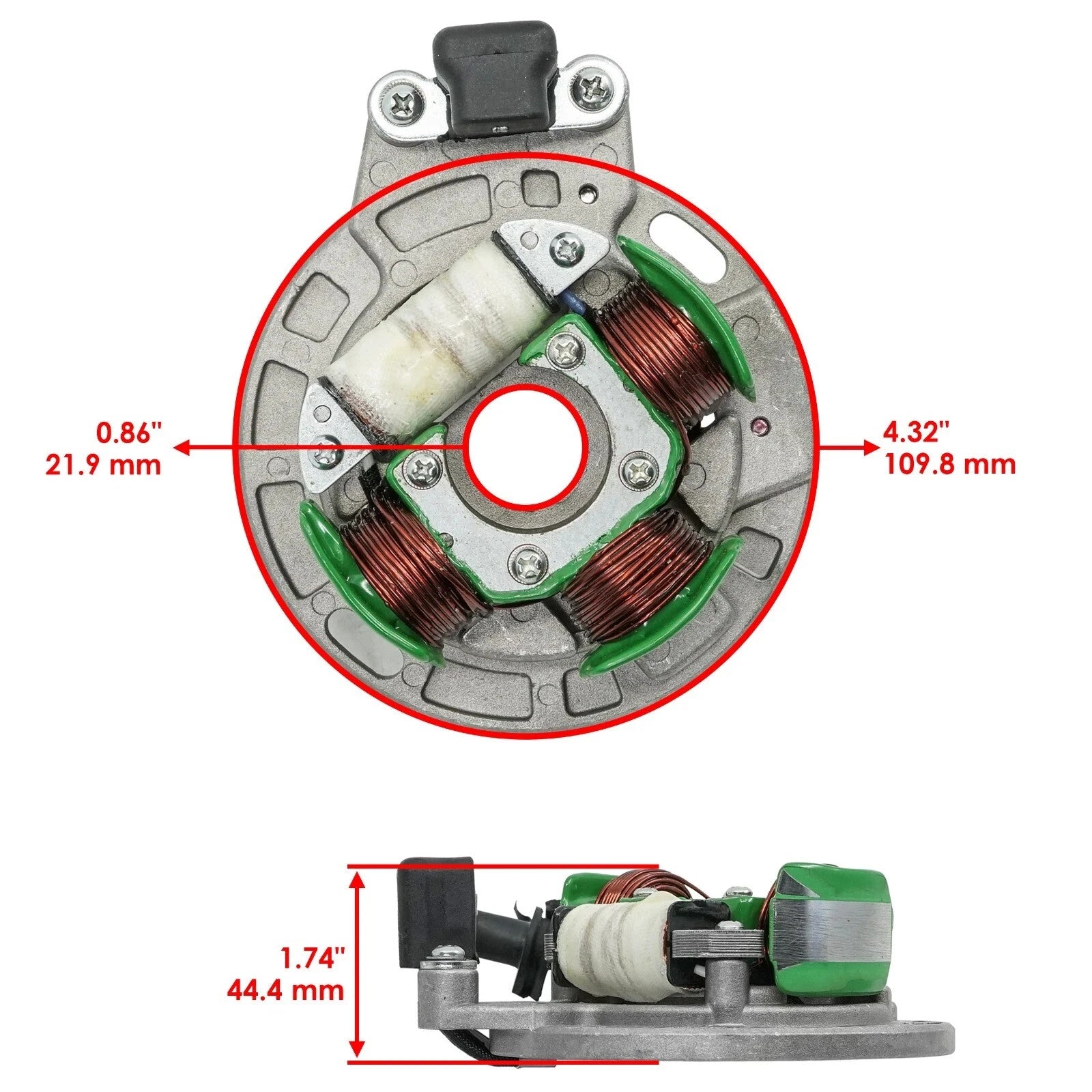 Caltric Stator for Suzuki 32101-05D00 32101-05D01 Stator Generator Magneto