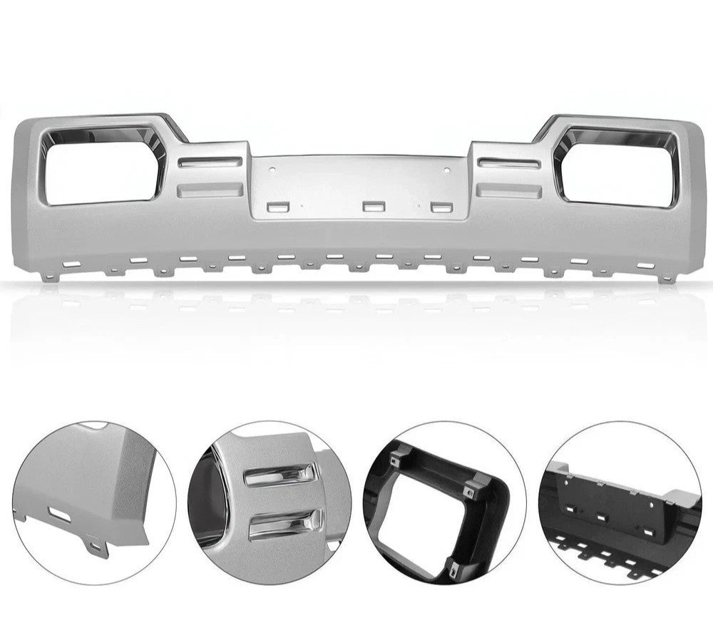Front Silver Lower Bumper Skid Plate For GMC Sierra 1500 2014-2015 #22902312