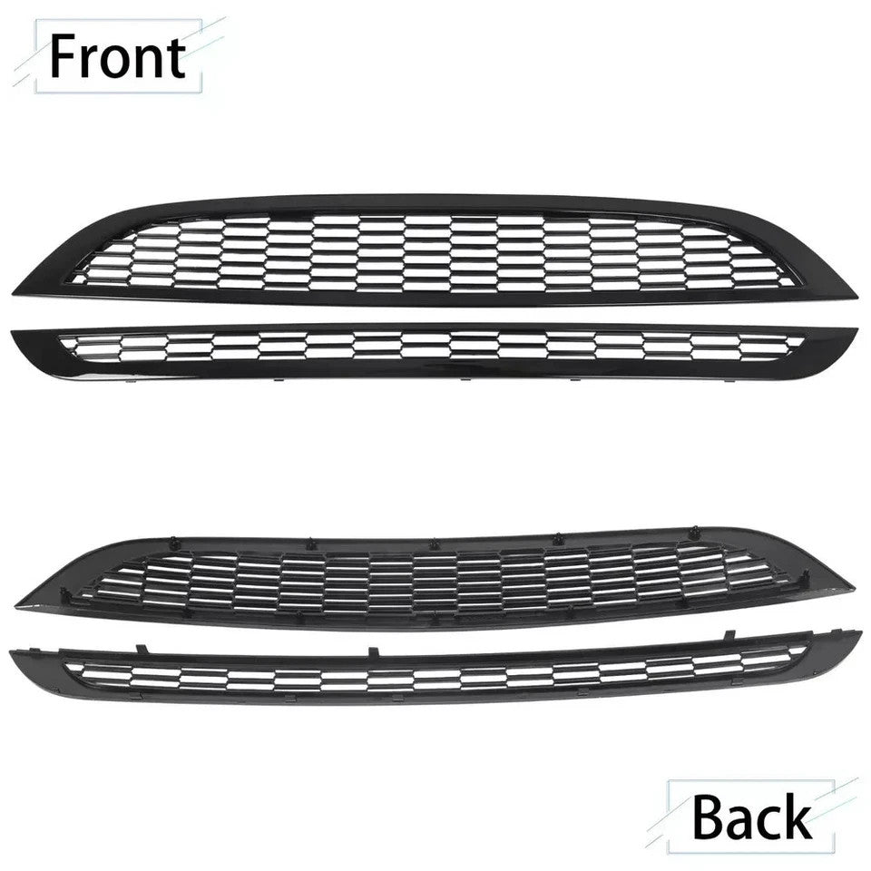 For Mini Cooper R50 R52 R53 2002-2006 Honeycomb Front Upper Lower Grille Mesh