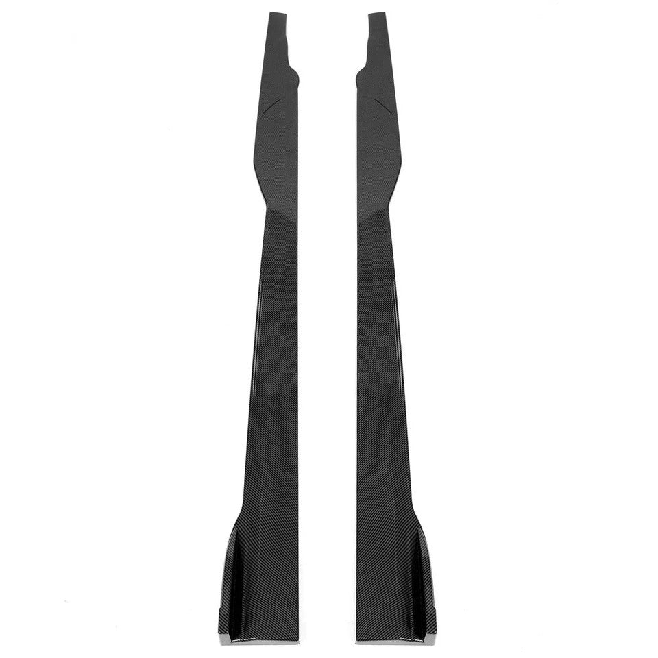 For 15-23 Dodge Charger SRT One-Piece Carbon Fiber Look Side Skirt Rocker Panels