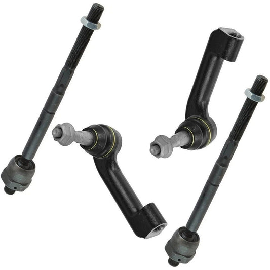 Front Inner Outer Tie Rod End Driver Passenger Steering Kit Set 4pc for F150 New