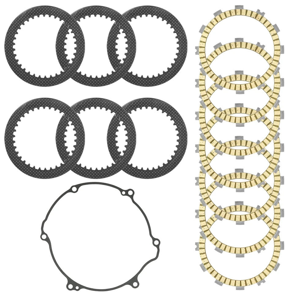 Caltric Clutch Friction and Steel Plates Kit for Kawasaki KX125 1994 - 2002