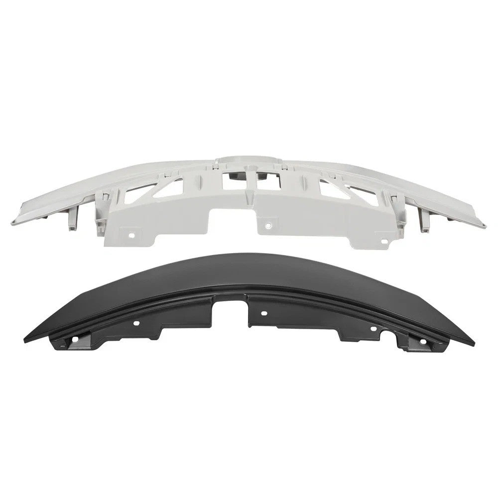 Front Bumper Grille + Hood Molding Cover For 2014-2016 Nissan Versa Note Chrome