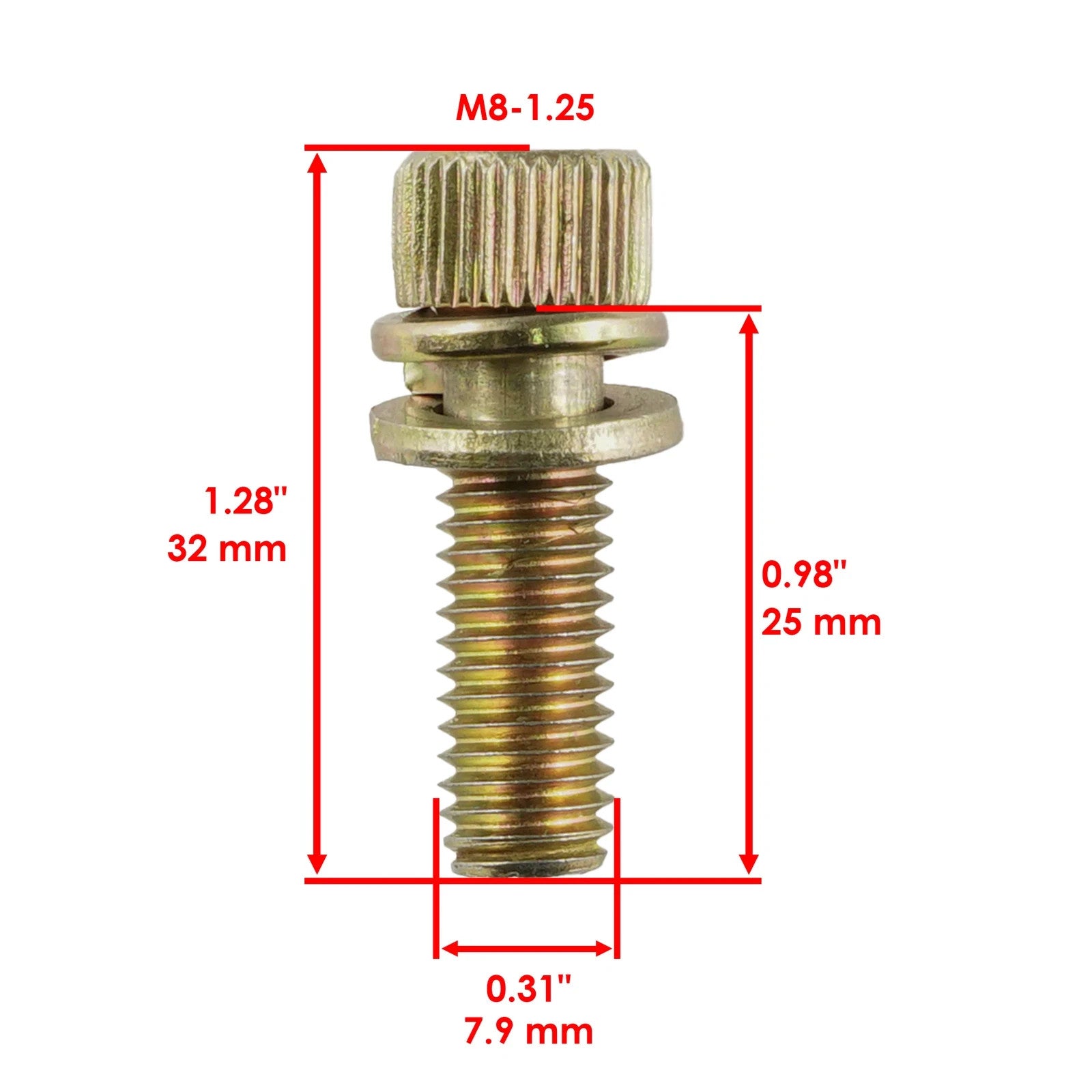 4 Exhaust Manifold Bolts Studs Screw for Polaris RZR 800 4 800 S 800 EFI 2009-14