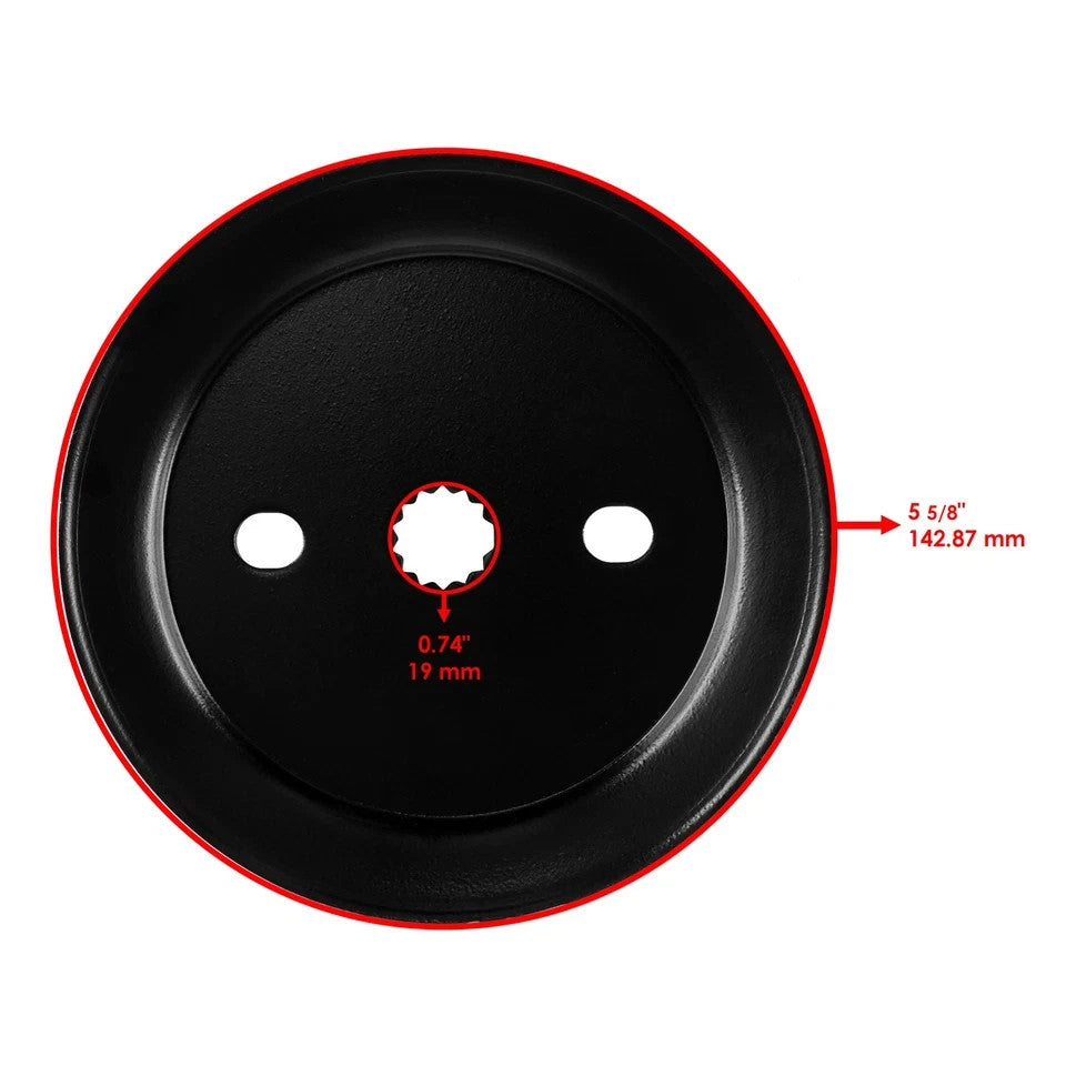 48" Spindle Pulley For John Deere X300 X304 X310 X320 X324 X340 X360 X500 48"