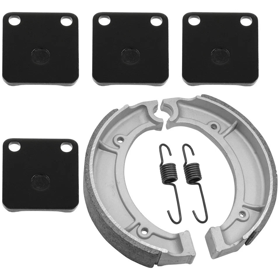 for Yamaha Big Bear 400 YFM400 2WD 4WD 2000-2004 Front Rear Brake Pads Shoes