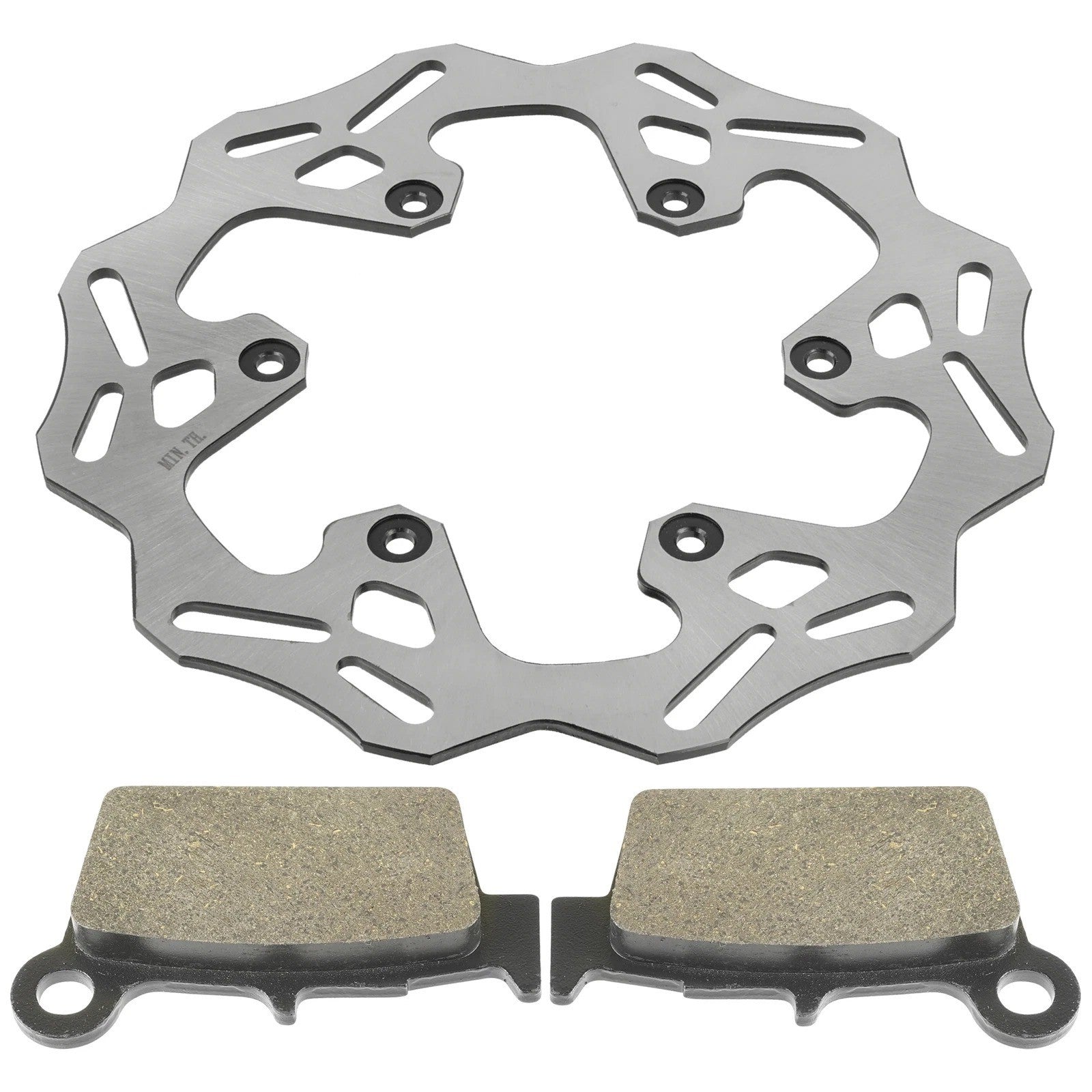 Rear Brake Disc Rotor W / Brake Pad Fits Yamaha YZ125 YZ250 YZ450F 2003 - 2025