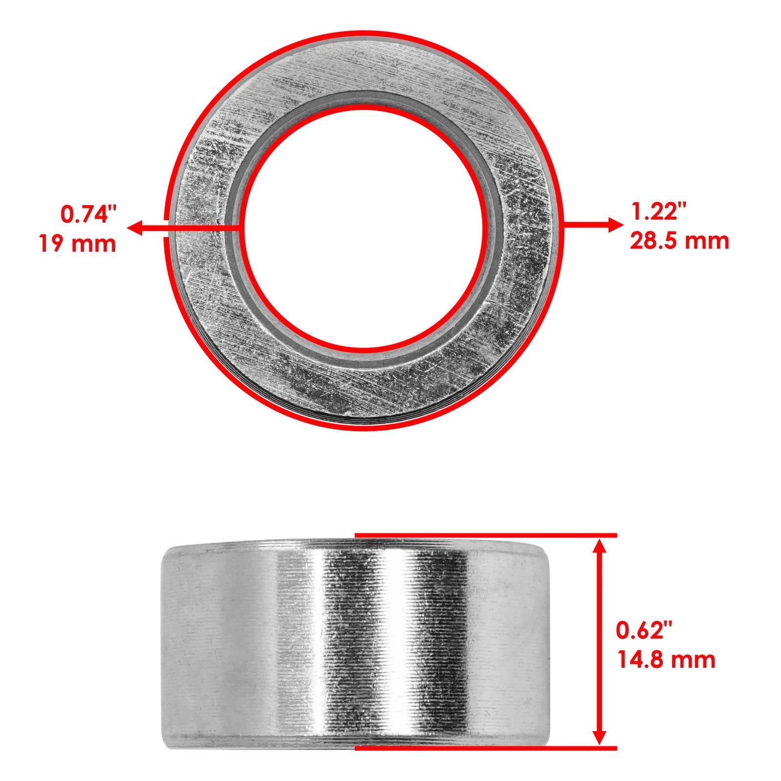 Caltric 1-633580 633580 103-0063 Wheel Axle & Bearing Kit For Exmark For Toro