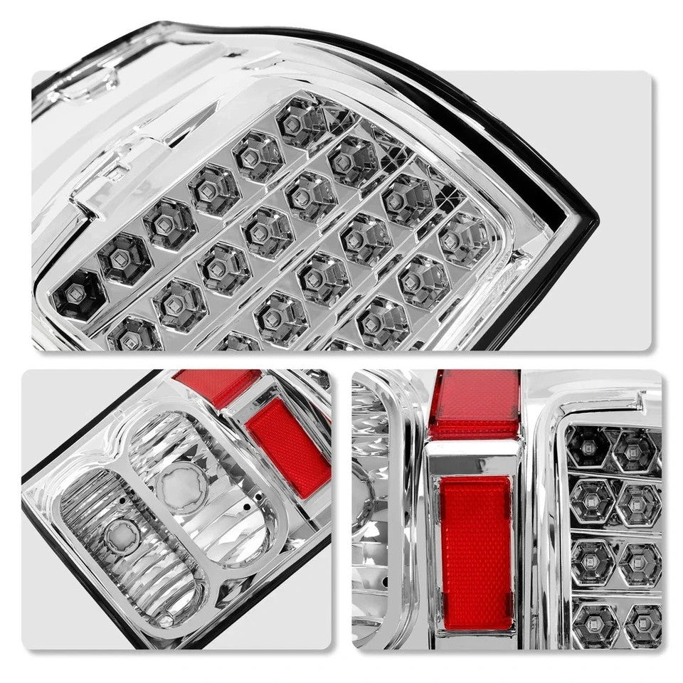 Pair LED Tail Lights Brake Lamps Smoke Lens For Toyota Tundra Pickup 2007-2013
