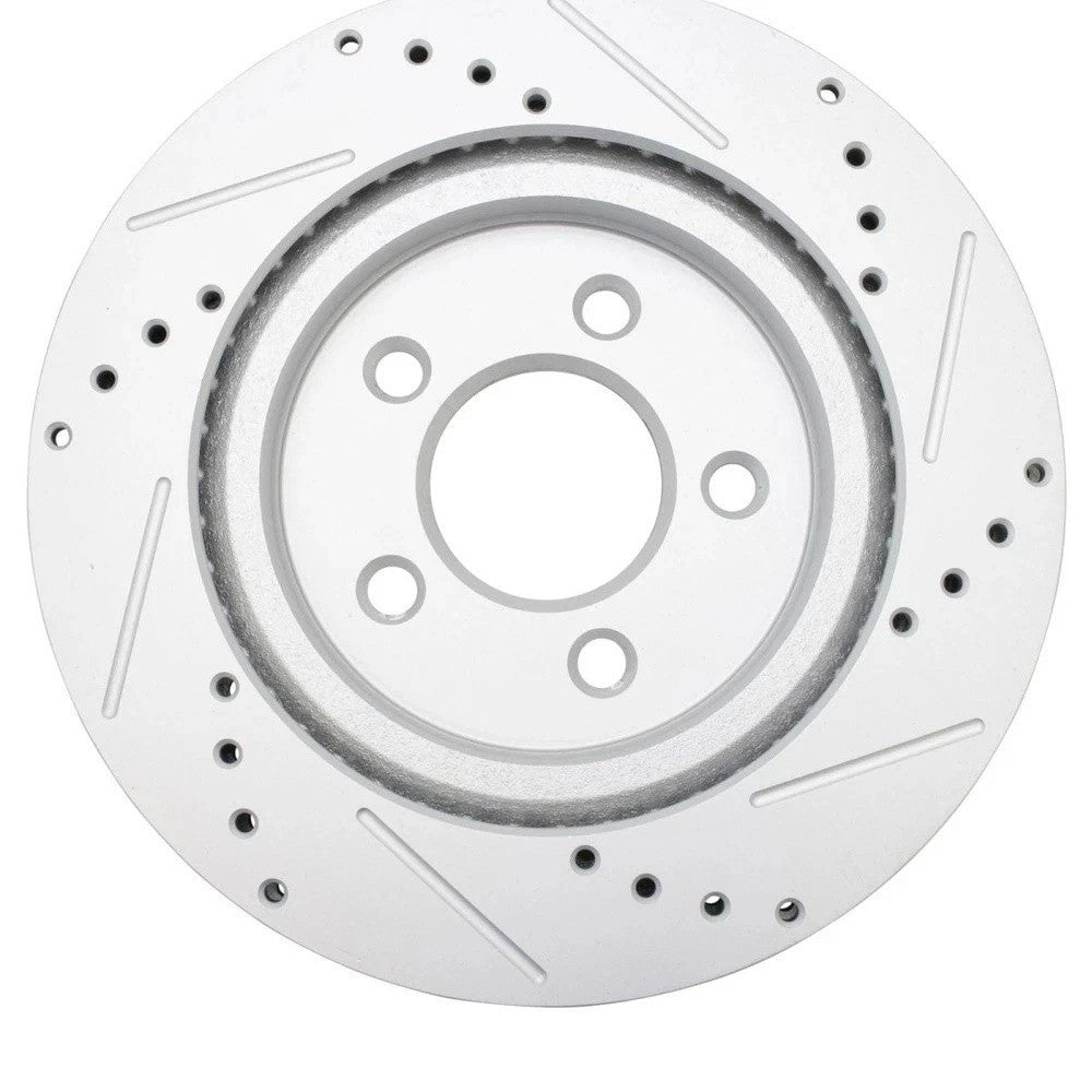Front Rear Ceramic Brake Pad & Performance Coated Rotor Kit w/Chemicals