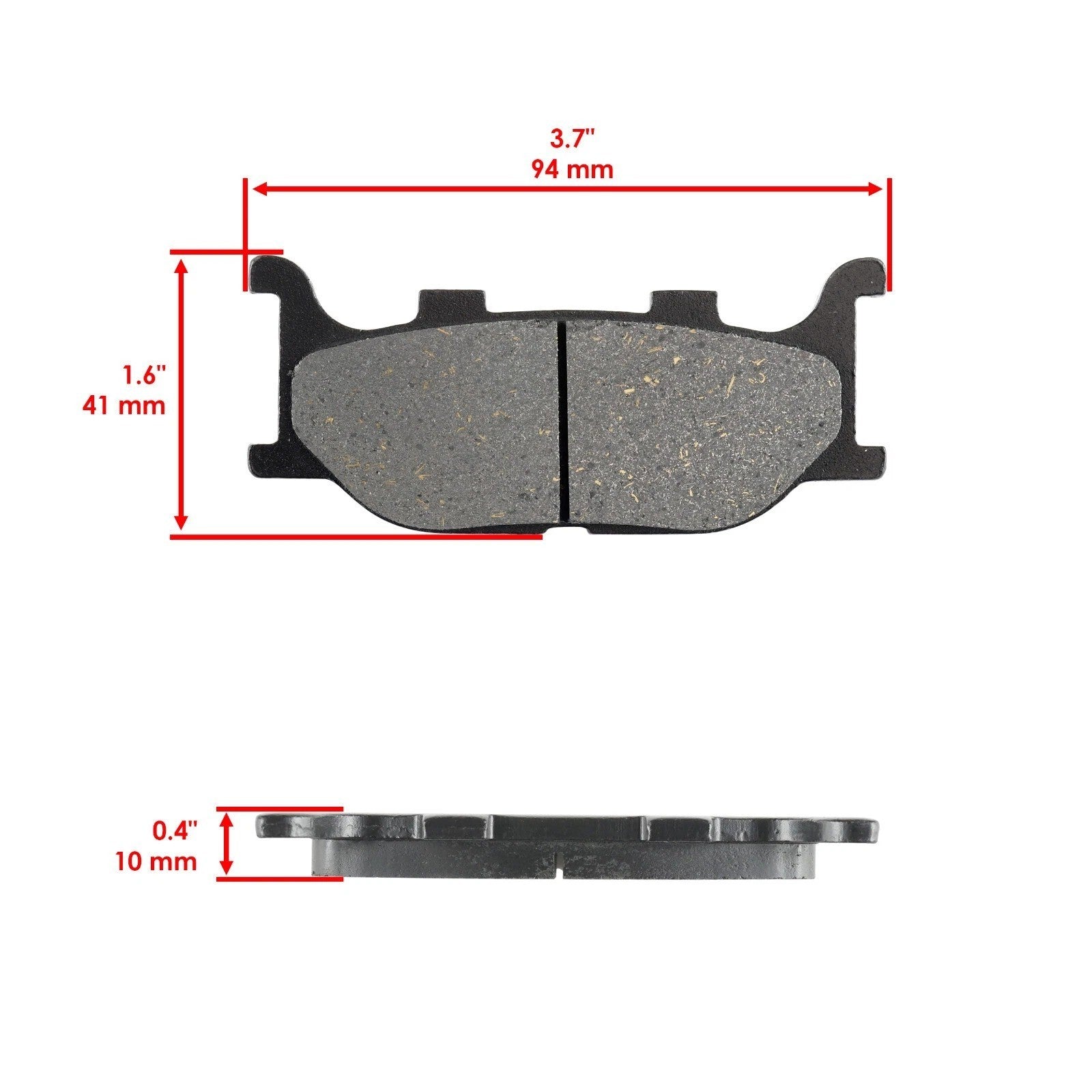 Front Rear Brake Pads for Yamaha V-Star 1100 Classic XVS1100 2000-2009