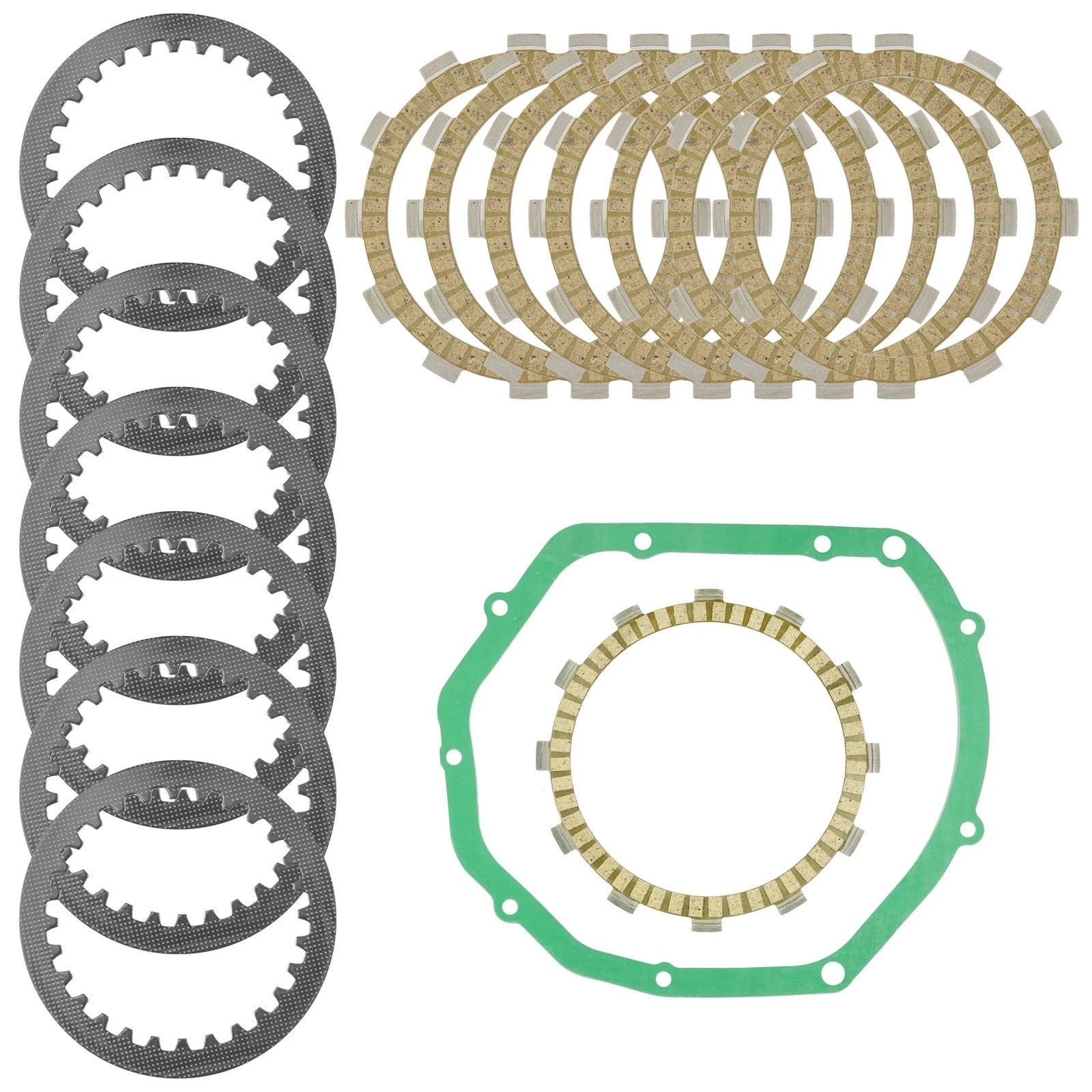 Clutch Friction Steel Plates Gasket Kit for Suzuki Katana 600 GSX600F 1998-2006