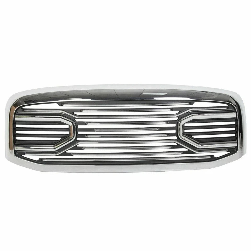 For 06-09 Dodge RAM 2500 3500 06-08 1500 Front Hood Chrome Big Horn Grille+Shell
