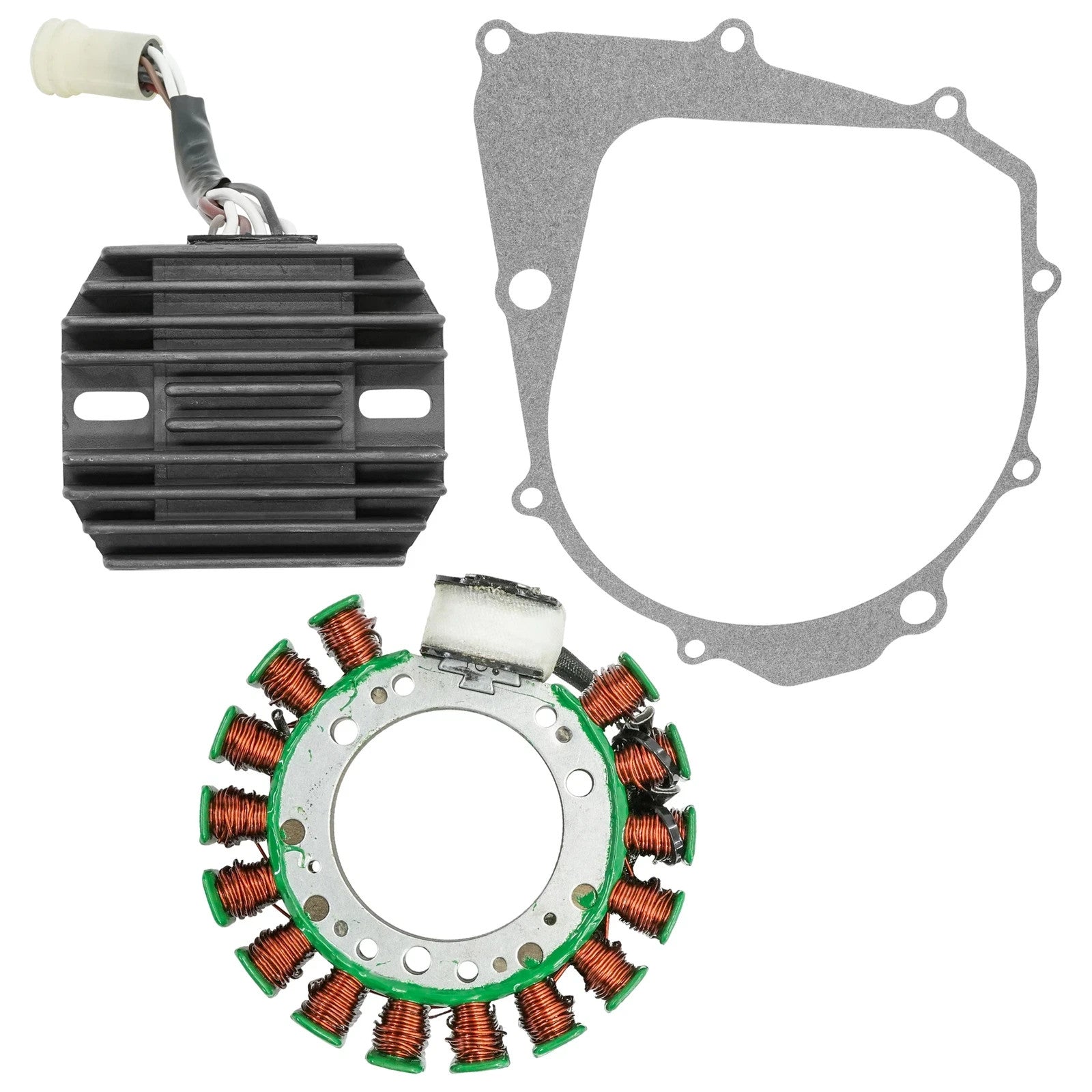 Stator & Regulator Rectifier for Yamaha Moto-4 350 YFM350 1990-1994 W/Gasket