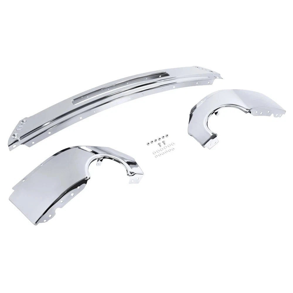 Chrome Front Bumper w/ Fog Light Holes for 2007-2013 GMC Sierra 1500 2500 3500HD