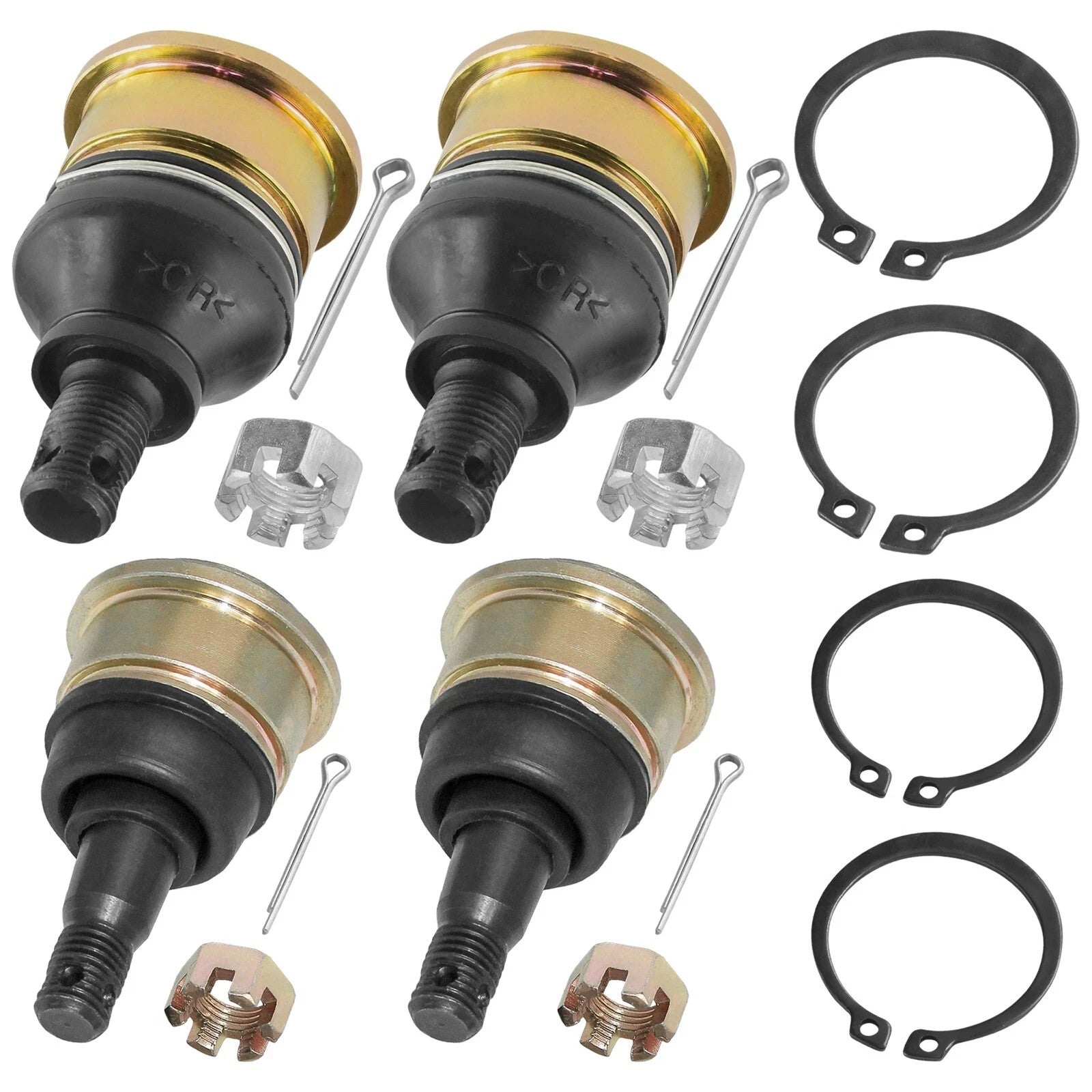 4 Upper and Lower Ball Joints for Yamaha Grizzly 700 YFM7 YFM700 2007-2012