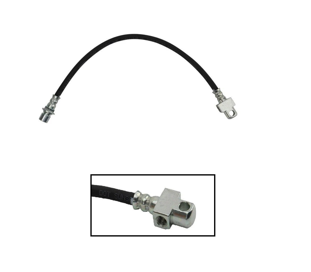 Rear Center Brake Hose Fits 2002-2003 Cadillac 2002-2003 Chevrolet 2000-2003 GMC