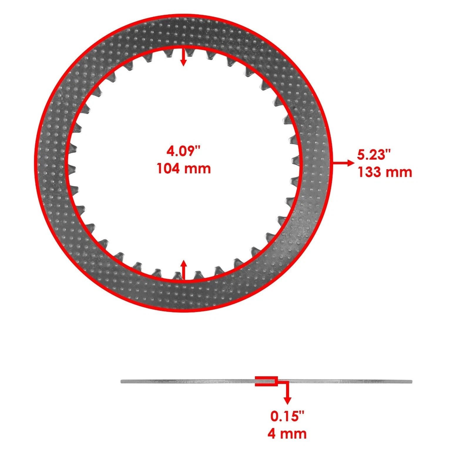 Clutch Friction Plates Gasket Kit for Kawasaki ZX10R ZX-10R Ninja ZX1000 2011-22