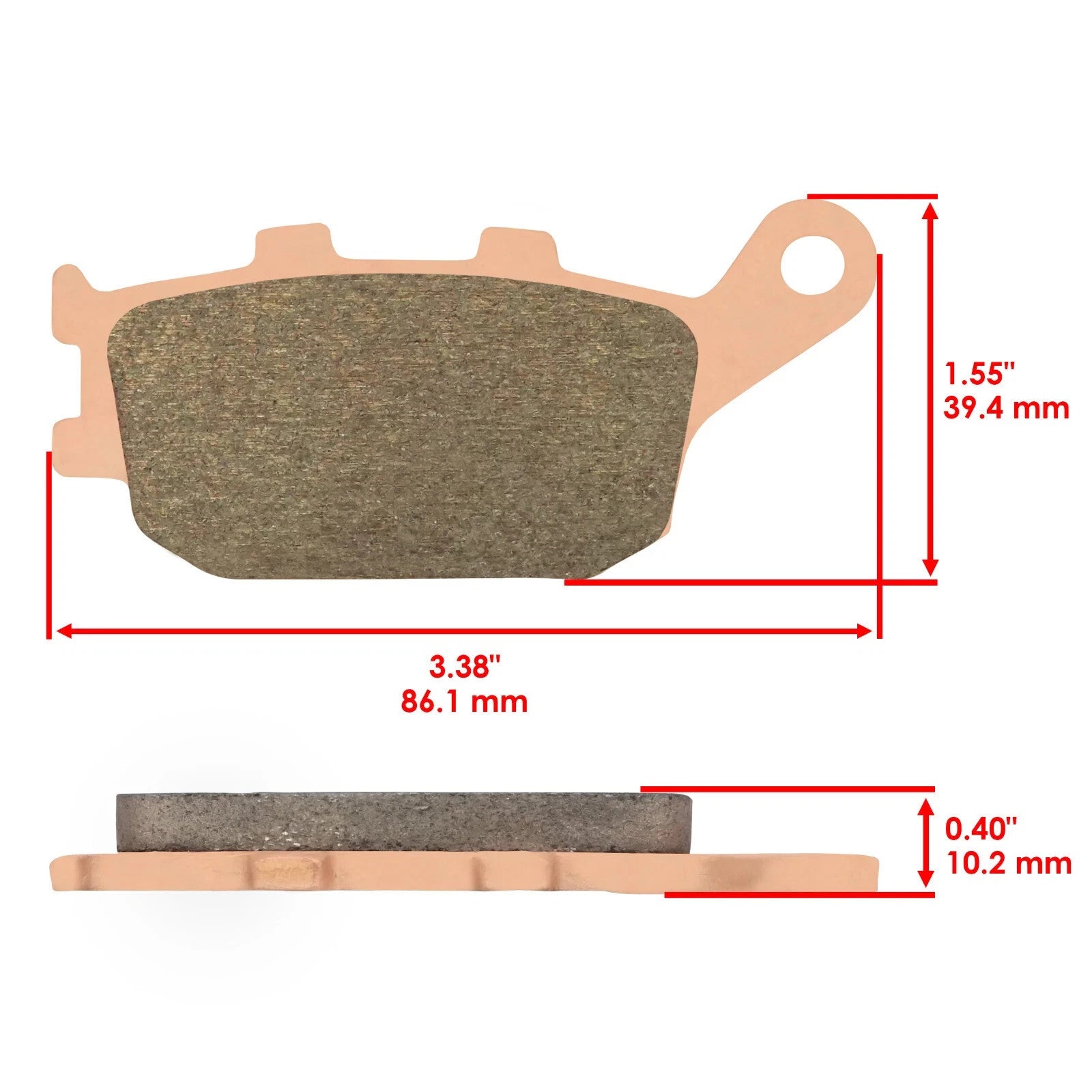 Front And Rear Brake Pads for Suzuki SV650 SV650A SV650S SV650Sa 2003-2009