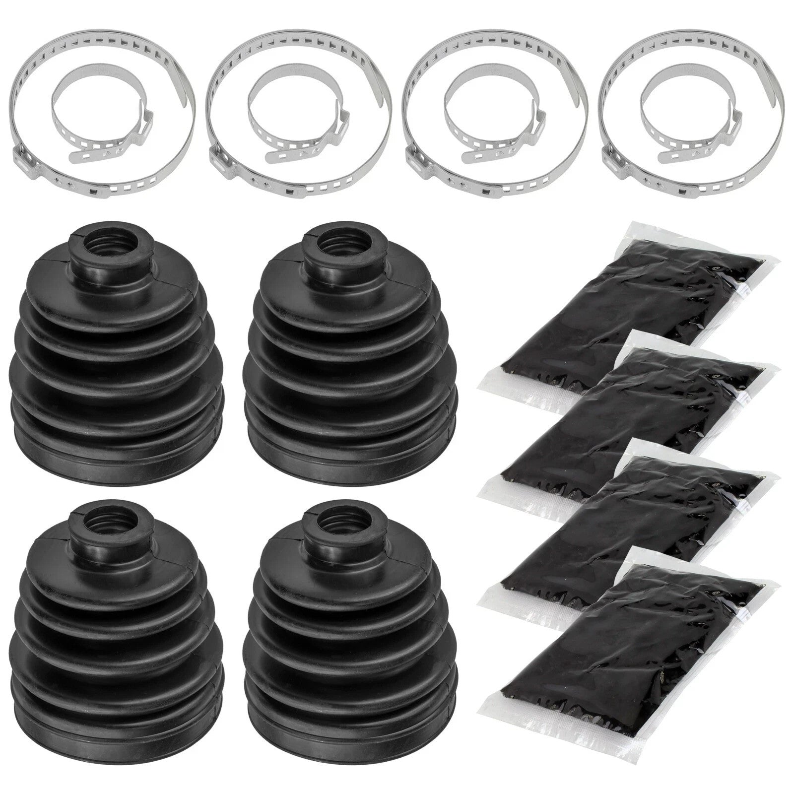 2 Rear Axle Inner And Outer CV Boot Kits for Polaris Sportsman 500 4X4 HO 99-05