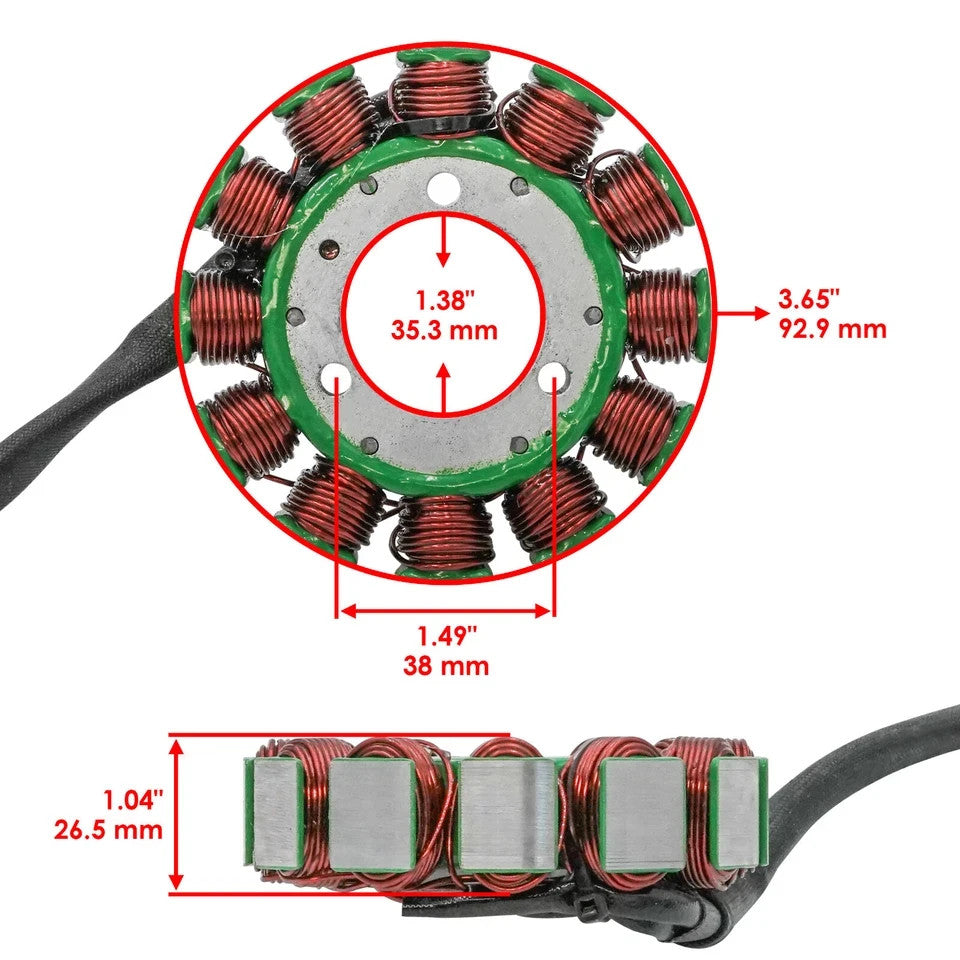 Stator & Gasket for Suzuki GS850G GS 850G 1979 12-Pole