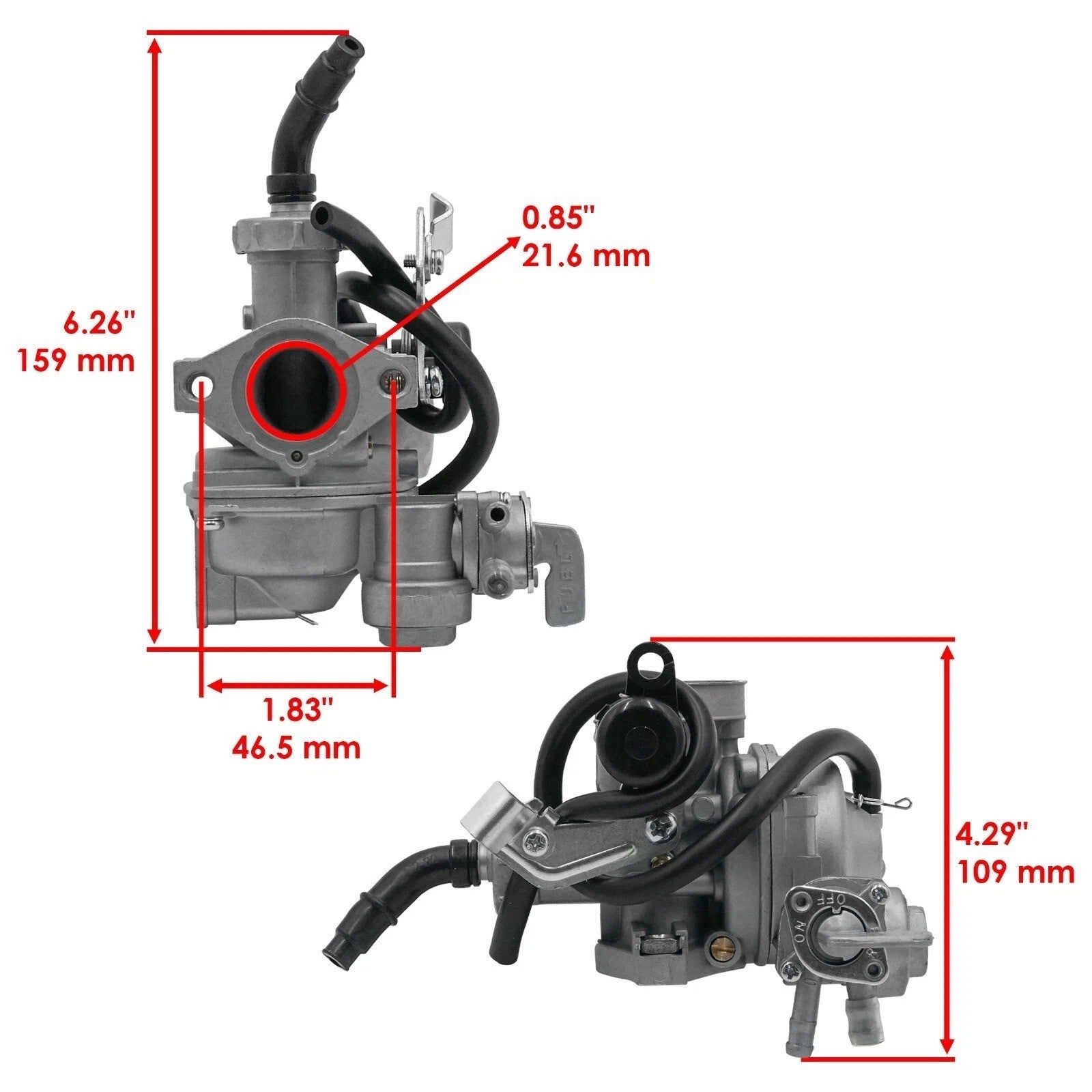 Caltric Carburetor For Honda Fourtrax 125 TRX125 1985-1986 16100-VM6-024
