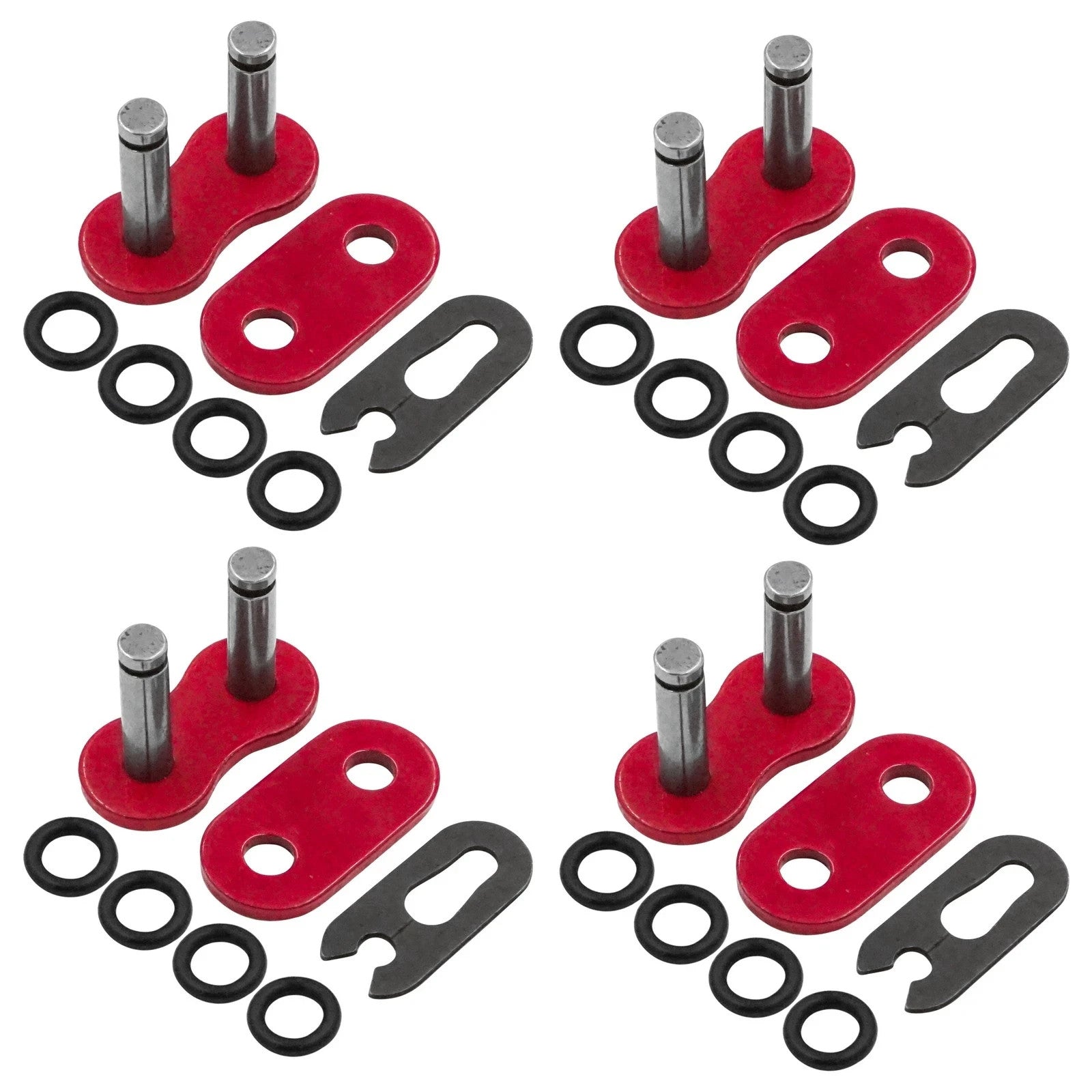 530 Chain Master Link w/ O Ring For Motorcycle Bike ATV Connecting Link Red