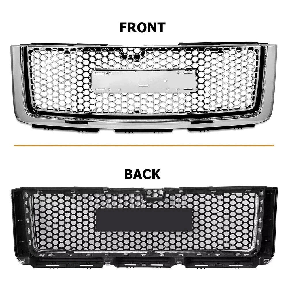 Fits 07-13 GMC Sierra 1500 Denali Front Upper Hood Grill Grille New Body Style