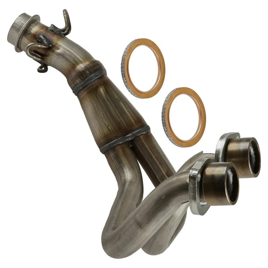  Exhaust Pipe w/ Gaskets For Yamaha Rhino 700 YXR700FDU 4x4 Ducks Fi 08-09