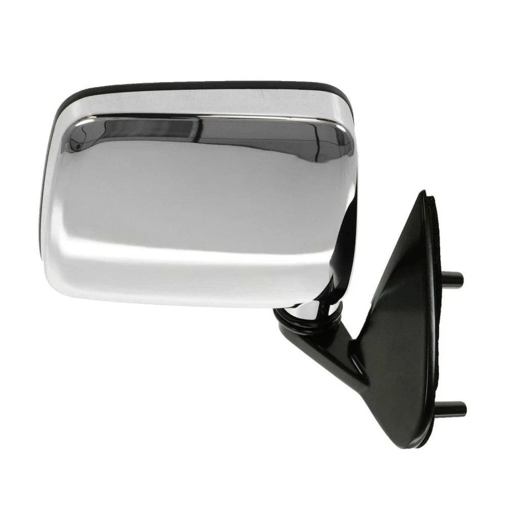 Chrome Manual Side View Mirrors Pair Set for Nissan D21 Hardbody Pickup