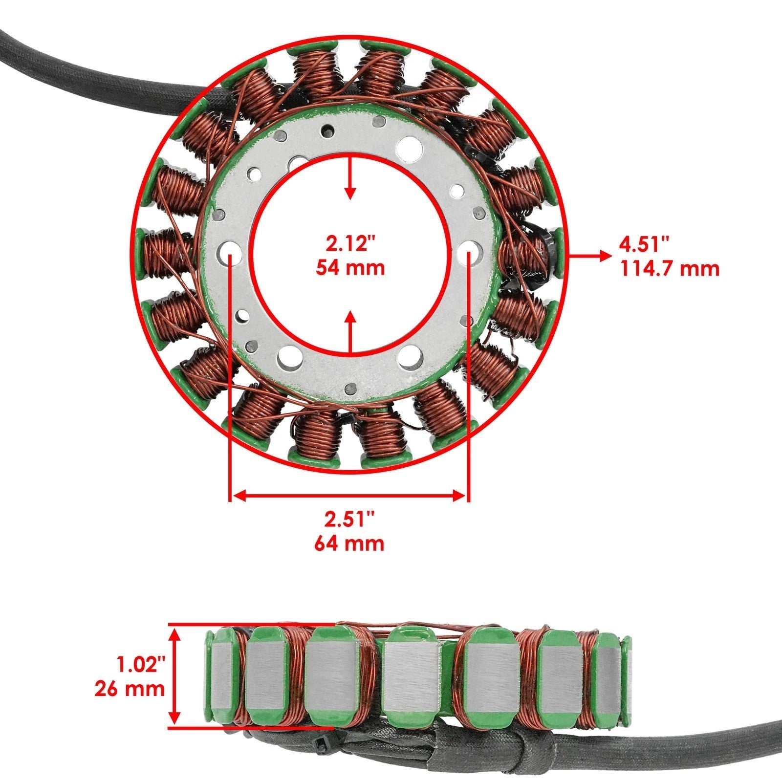 Stator for Arctic Cat 400 2X4 1998 2000 2001 2002