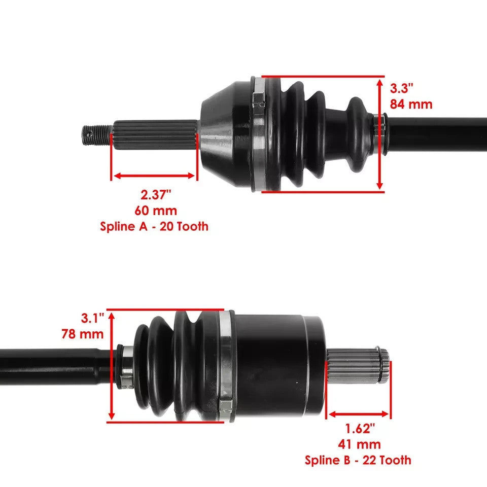 Front Left & Right CV Joint Axle For Polaris Ranger XP 700 4x4 2006-2007