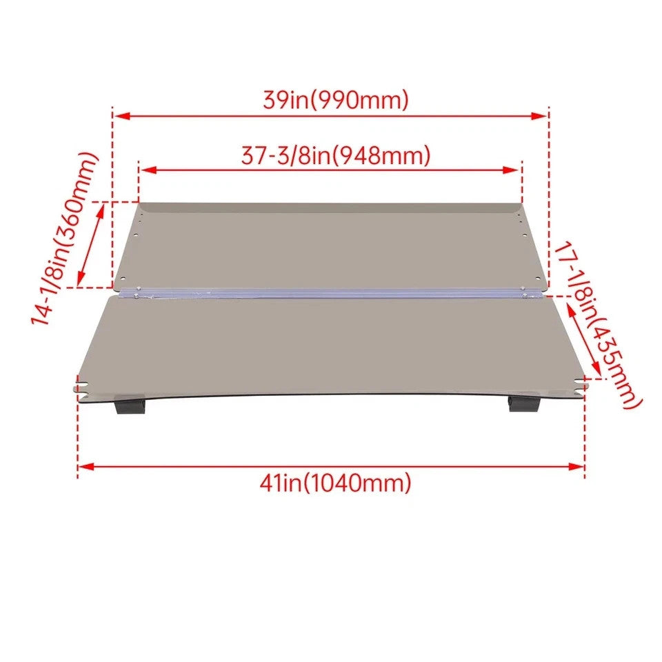 Folding Golf Cart Tinted Windshield Windscreen For EZGO TXT 1994-2013 2014