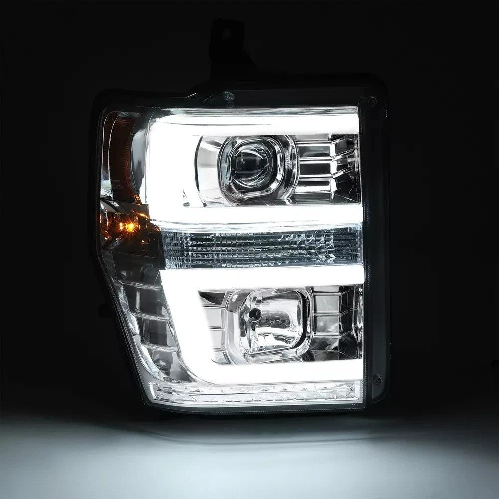 For 2008 2009 2010 Ford F250 F350 F450 LED Projector Headlights Headlamps