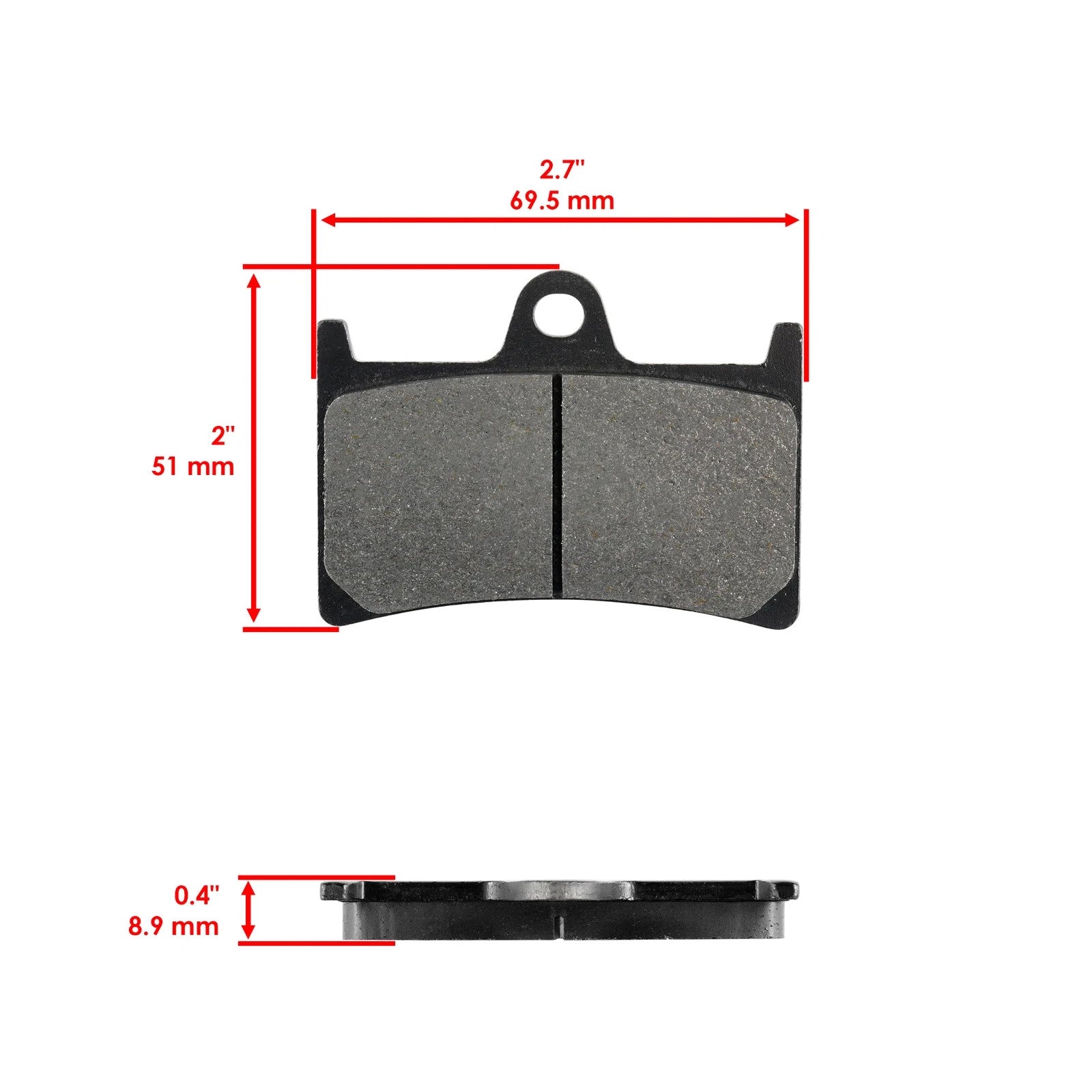 Caltric Front Brake Pads for Yamaha YZFR1 / YZF-R1 / YZF-R1M / YZF-R1S 1998-2019