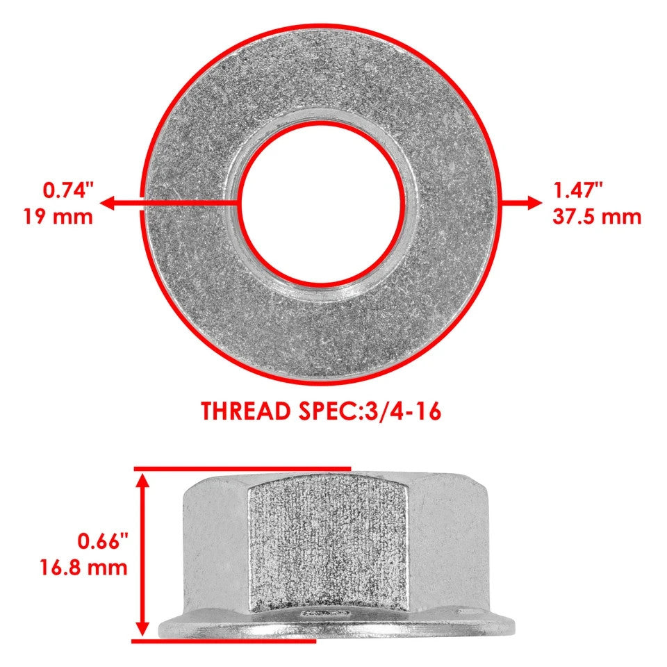 712-3078 YS-712-3078 Deck Spindle Blade Nuts For Cub Cadet For MTD For Troy-Bilt