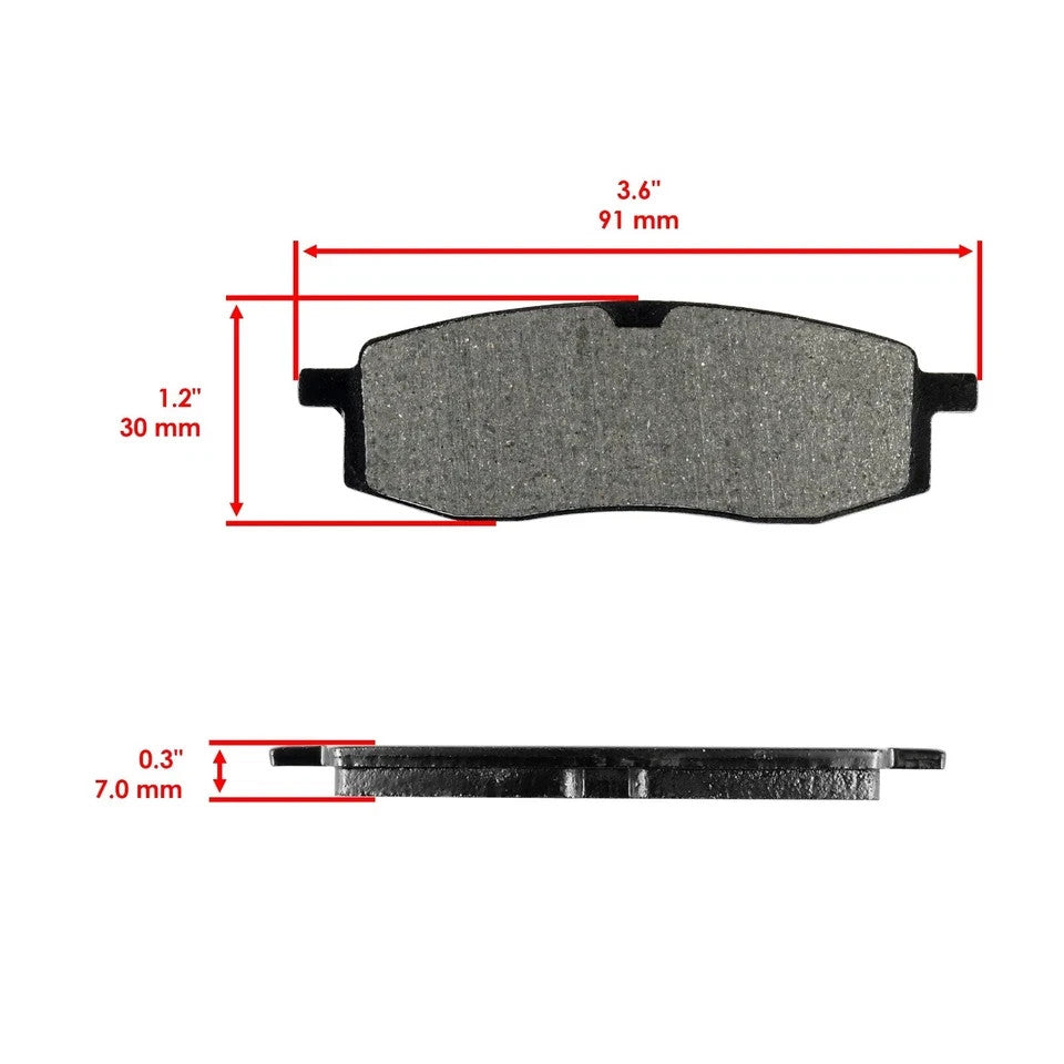 for Yamaha Tt350 Acier Tt 350 1986-1993 Front Brake Pads & Rear Brake Shoes