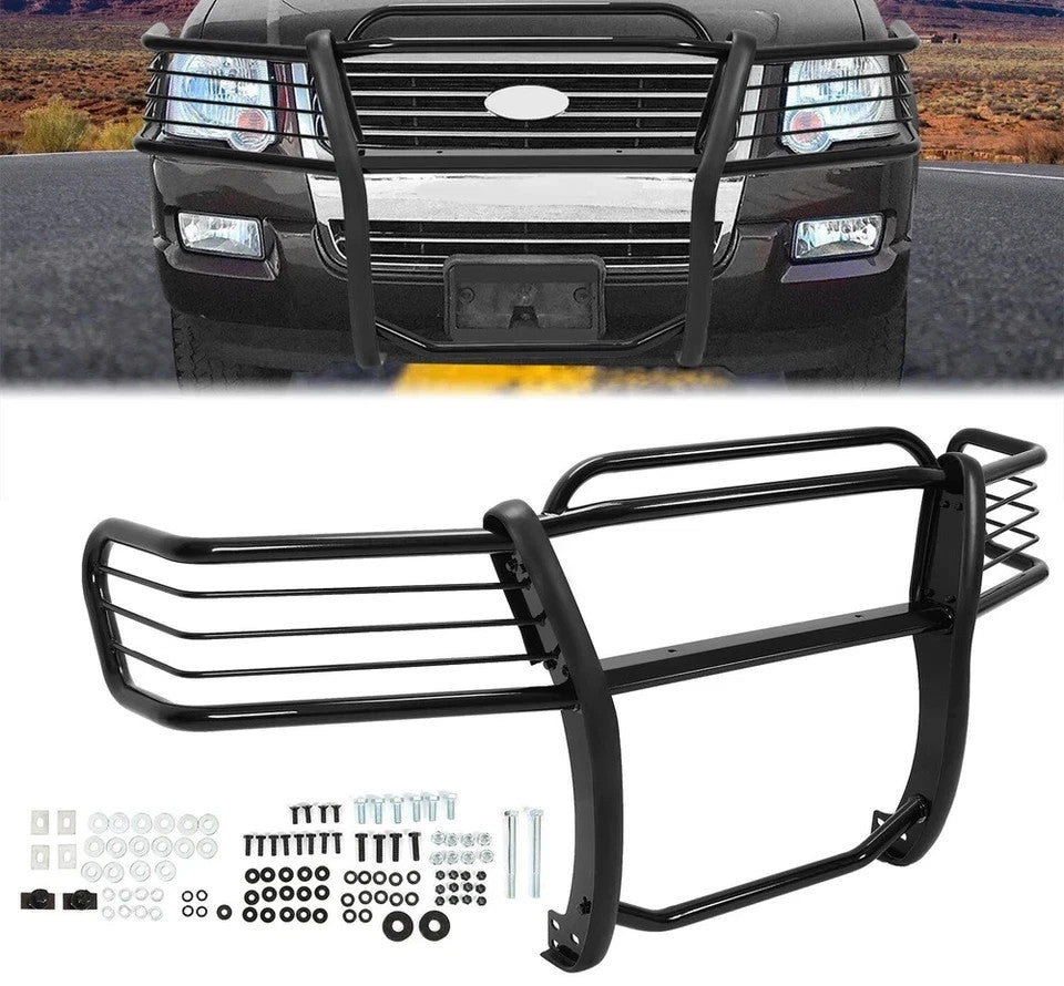 For 2006-2010 Ford Explorer Black Bumper Grille Brush Guard 4DR Powder coated