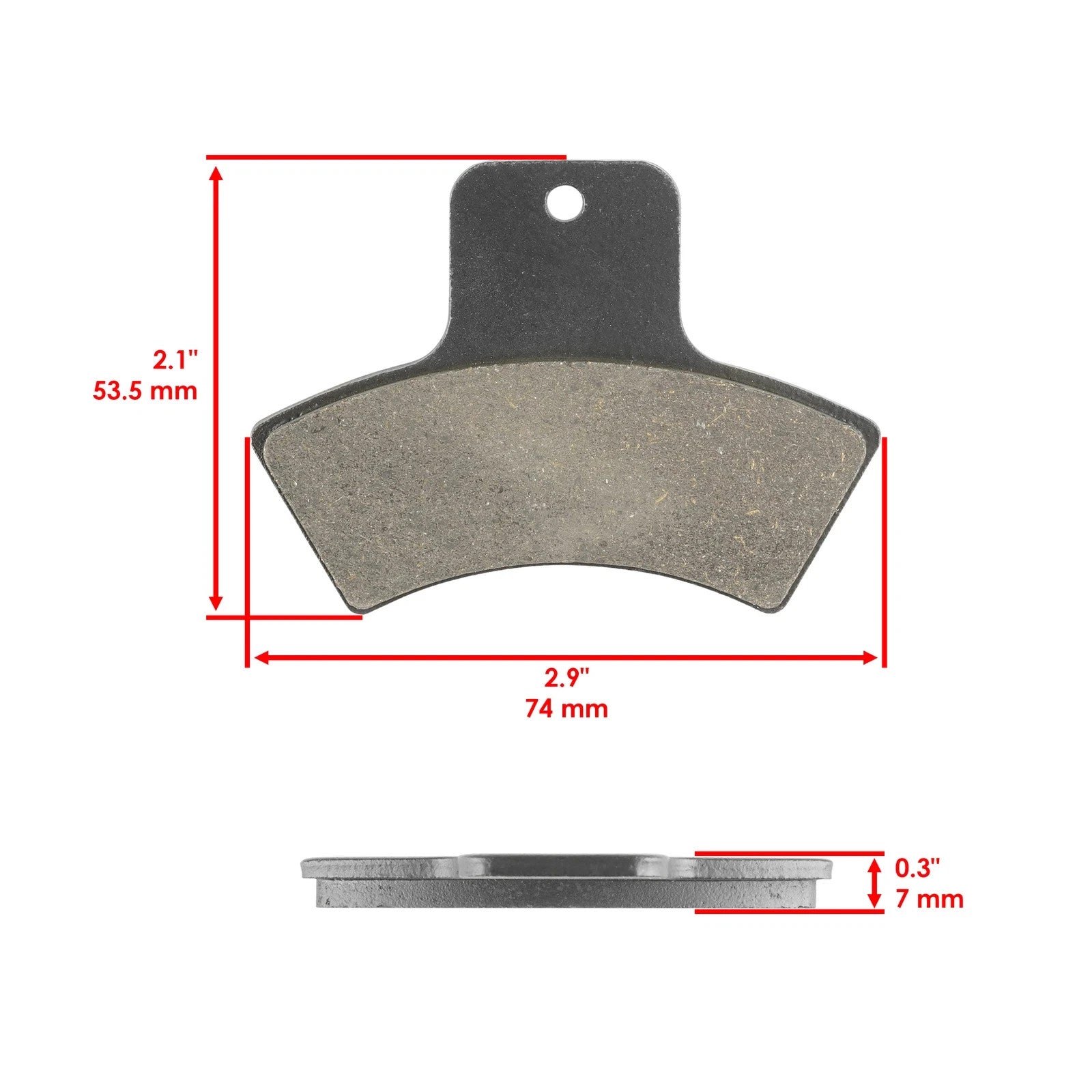 Front Rear Brake Pads for Polaris Trail Blazer 250 1999 2000